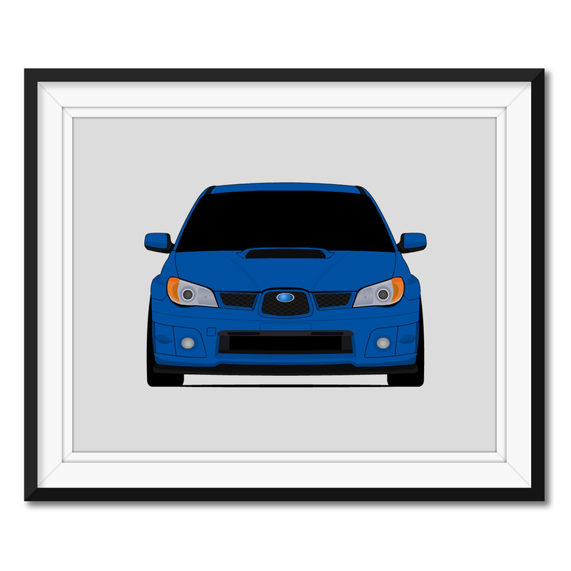 Subaru WRX G2 Hawkeye (2005-2007) Poster
