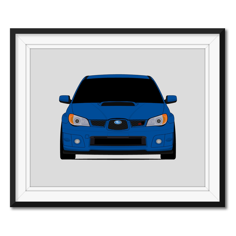 Subaru STI G2 Hawkeye (2005-2007) Poster