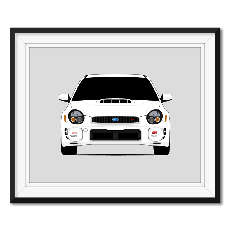Subaru STI G2 Bugeye (2000-2002) Poster