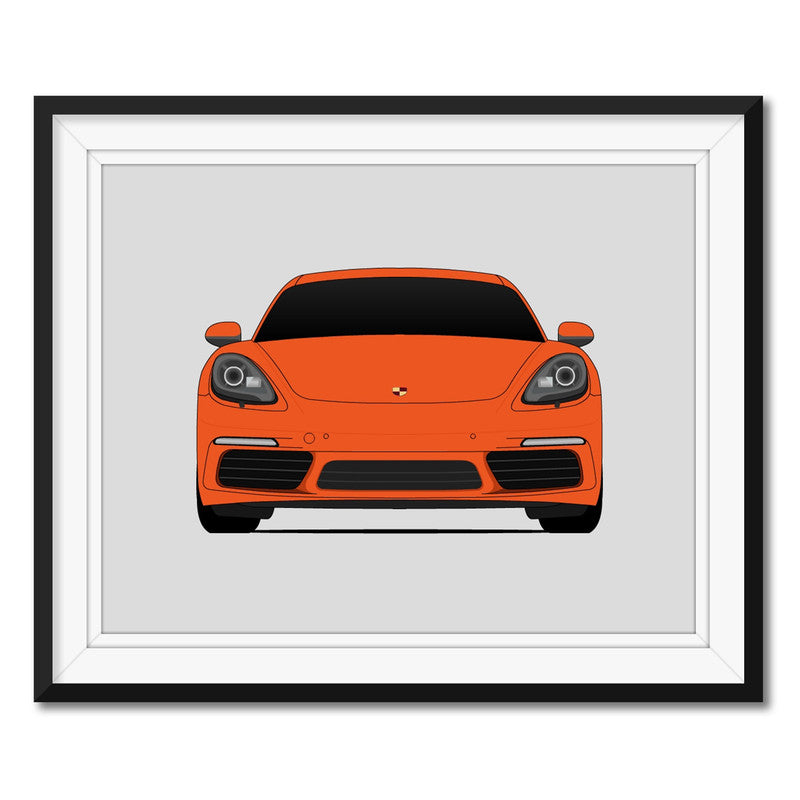 Porsche Cayman S 718 (2016-2020) Poster