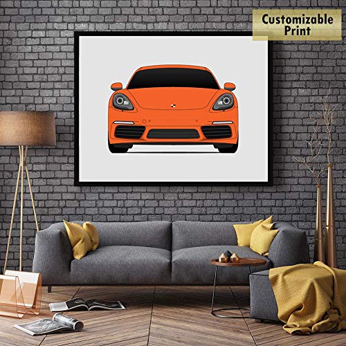 Porsche Cayman S 718 (2016-2020) Poster