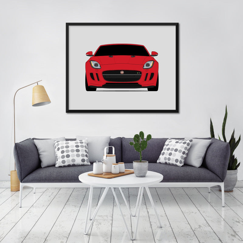 Jaguar F-Type X152 (2013-2019) Sports Car Coupe Poster