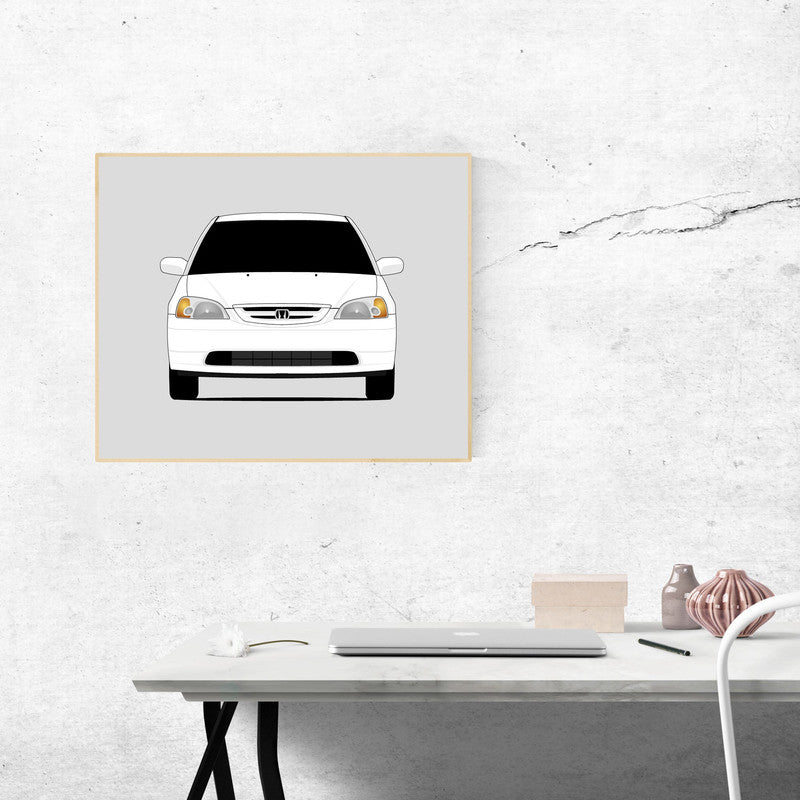 Honda Civic Coupe (2000-2005) Gen 7 Poster