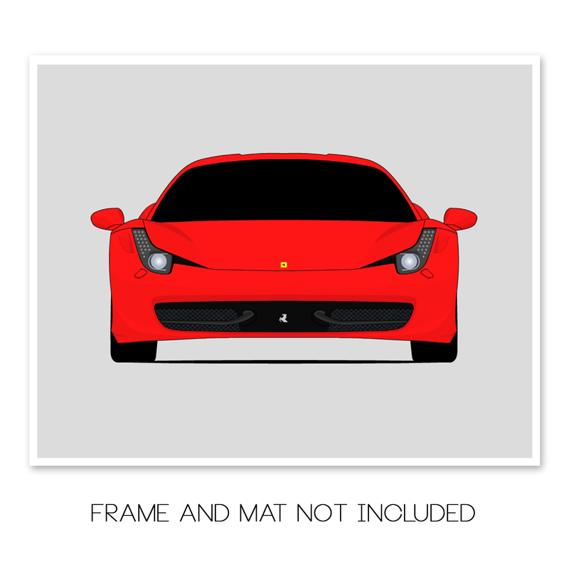 Ferrari 458 Italia Speciale (Spider) (2010-2015) Poster