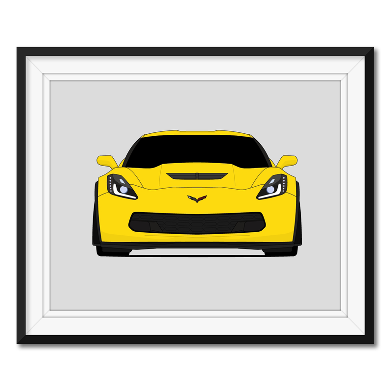 Chevy Corvette Z06 C7 (2014-2019) Poster