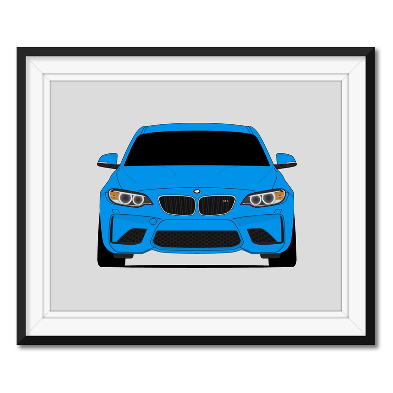 BMW M2 F87 (2016-2018) Poster