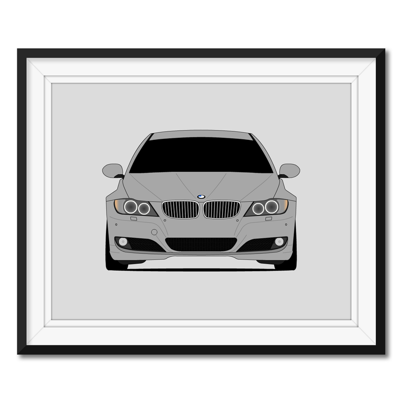 BMW 3 Series 335i LCI Sedan E90 (2009-2010) Poster