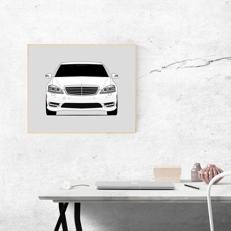 Mercedes-Benz S550 (2010-2013) W221 Facelift Poster