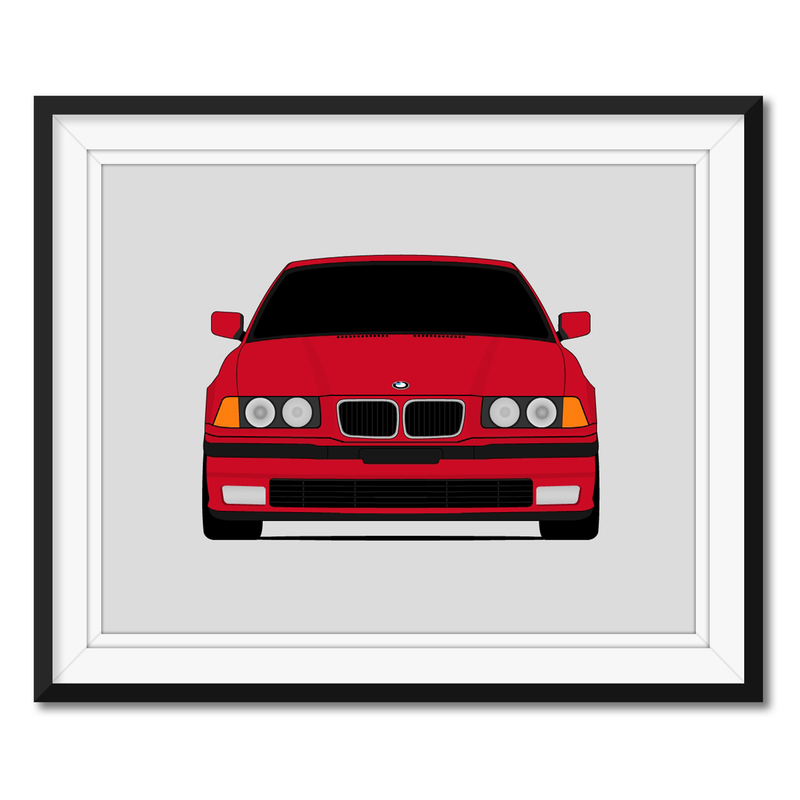 BMW 3 Series 328i / 325i /320i E36 (1995-1998) Poster