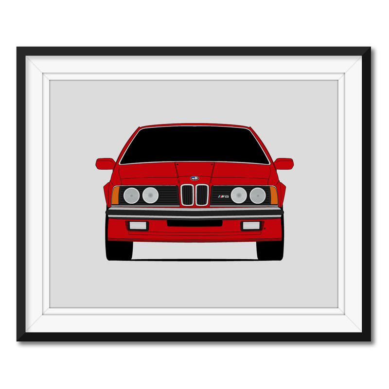 BMW M6 E24 M635CSI (1983-1989) Poster