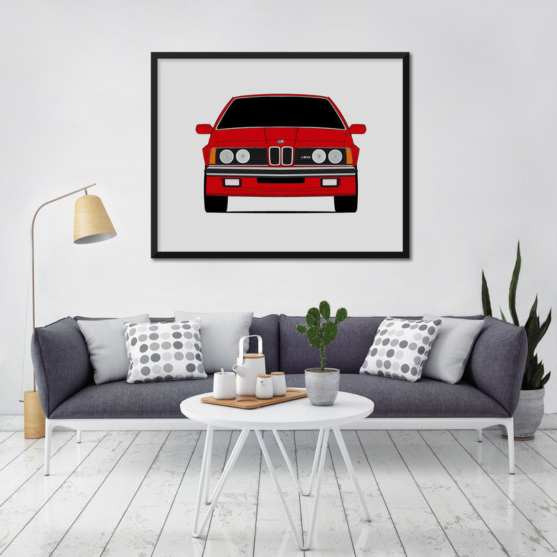 BMW M6 E24 M635CSI (1983-1989) Poster