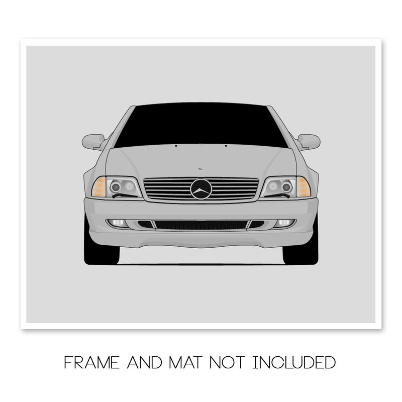Mercedes-Benz 500SL Silver Arrow (2001-2002) R129 Poster