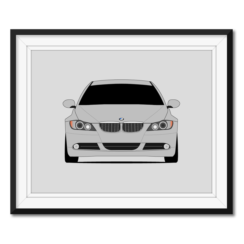 BMW 3 Series 335i Sedan E90 (2007-2008) Poster