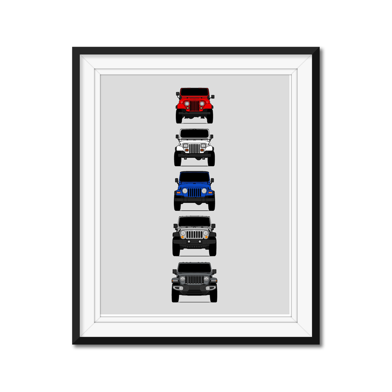 Jeep Wrangler Generations