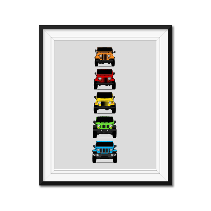 Jeep Wrangler Generations