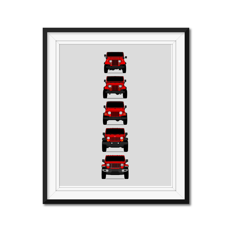 Jeep Wrangler Generations