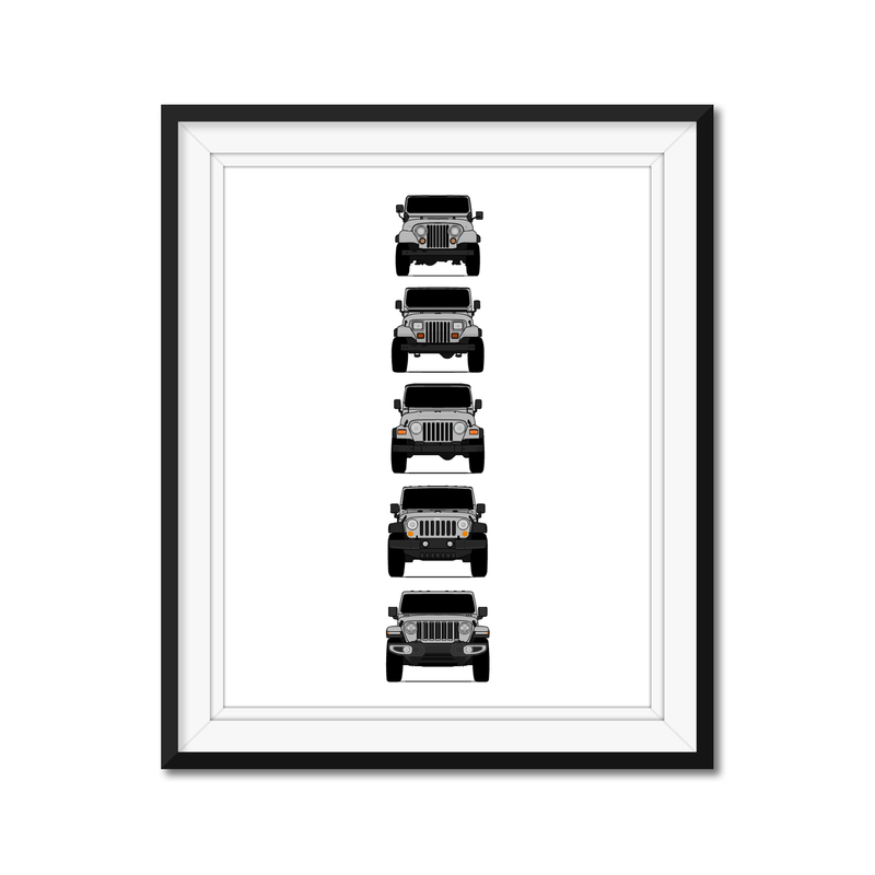Jeep Wrangler Generations