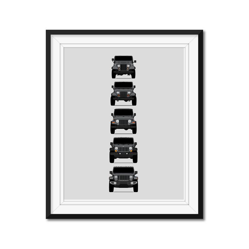 Jeep Wrangler Generations