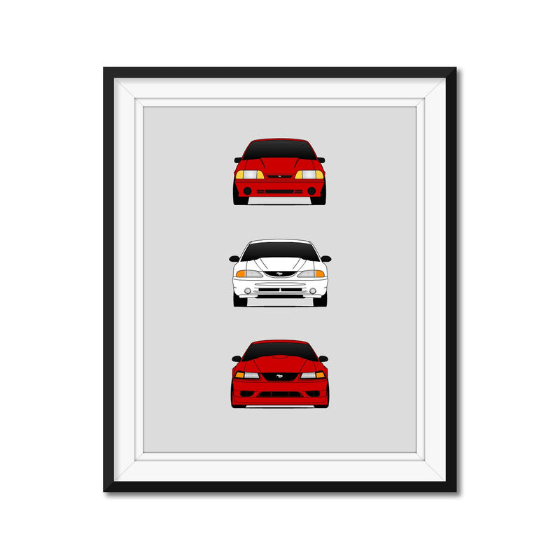 Ford SVT Mustang Cobra R Generations