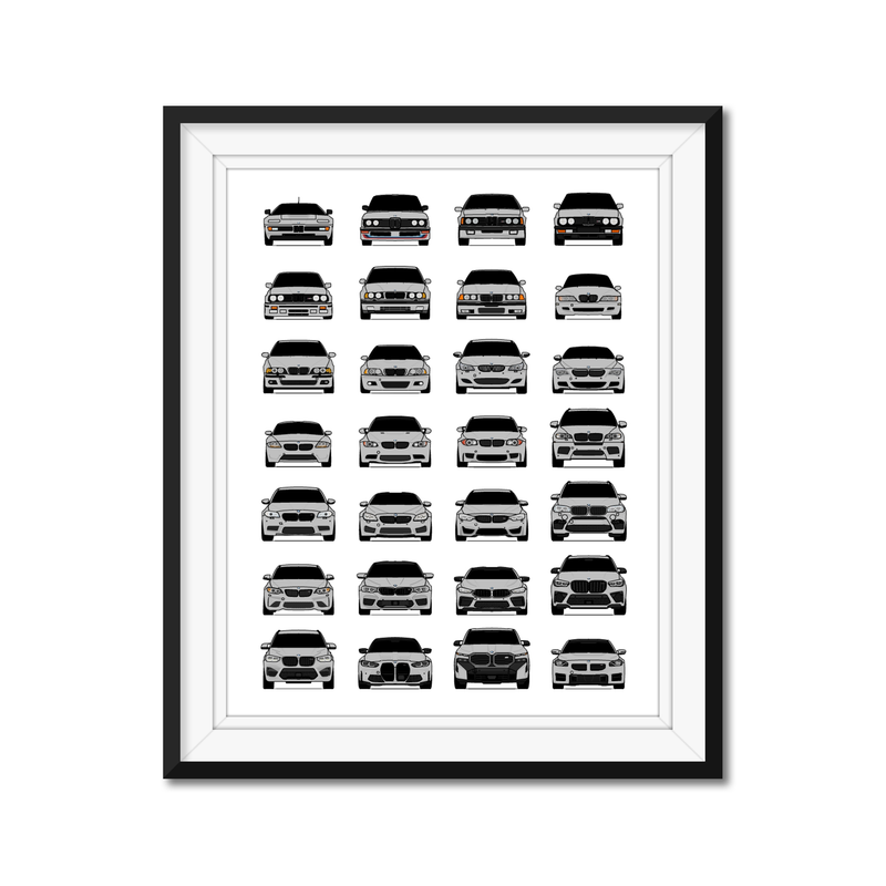 BMW M Car Complete Generations