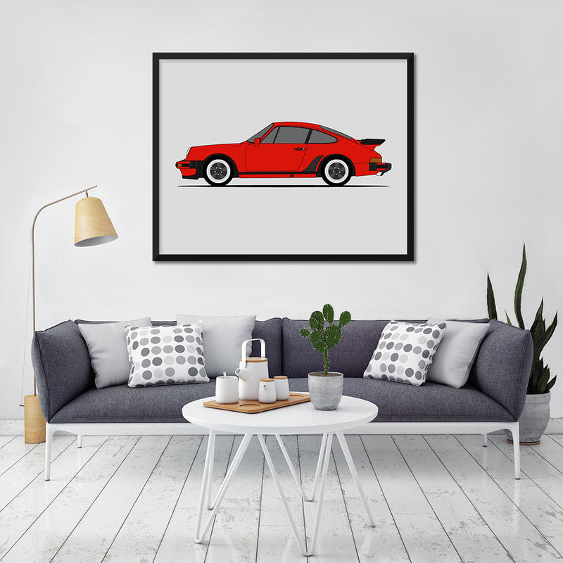 Porsche 911 Carrera (1981-1983) 930 (Side Profile) Poster