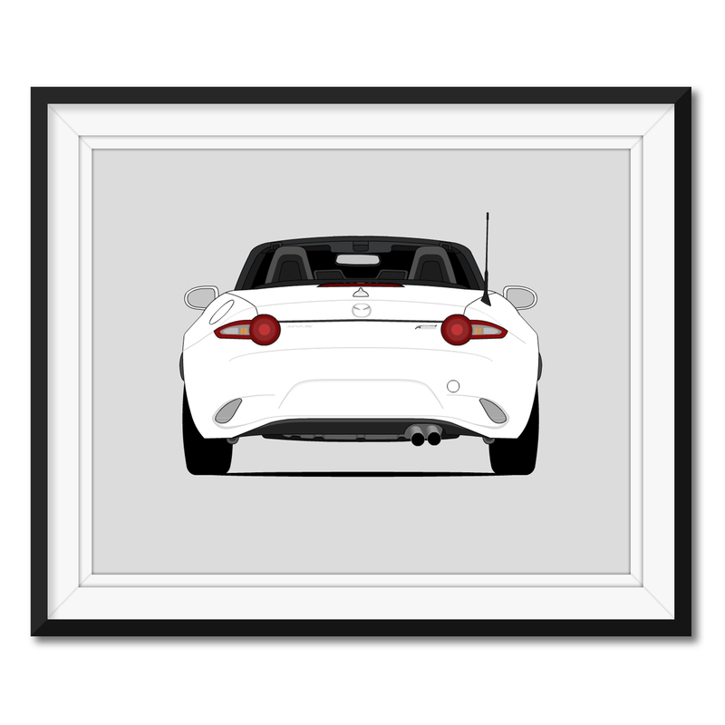 Mazda Miata MX-5 ND (2015-Present) (Rear) Poster