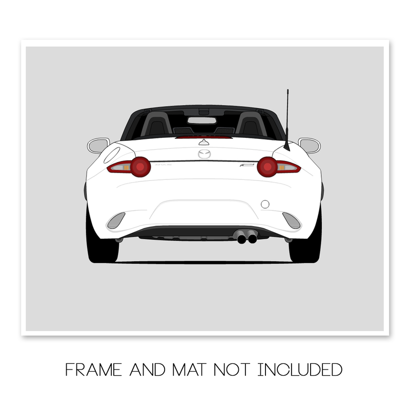 Mazda Miata MX-5 ND (2015-Present) (Rear) Poster