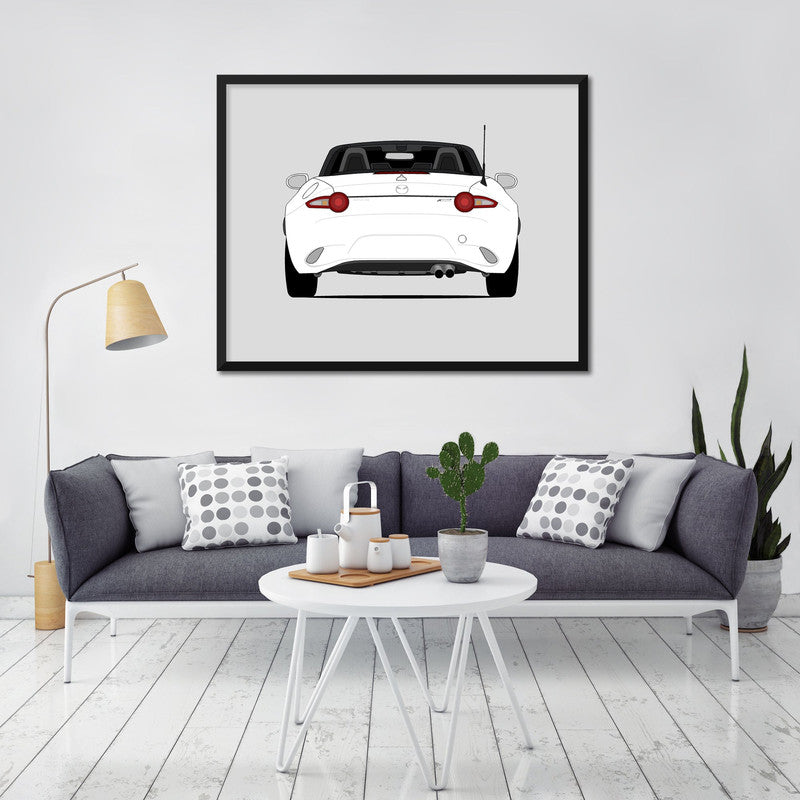Mazda Miata MX-5 ND (2015-Present) (Rear) Poster