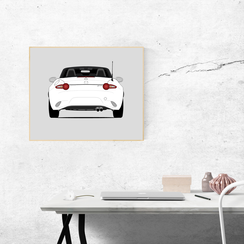 Mazda Miata MX-5 ND (2015-Present) (Rear) Poster