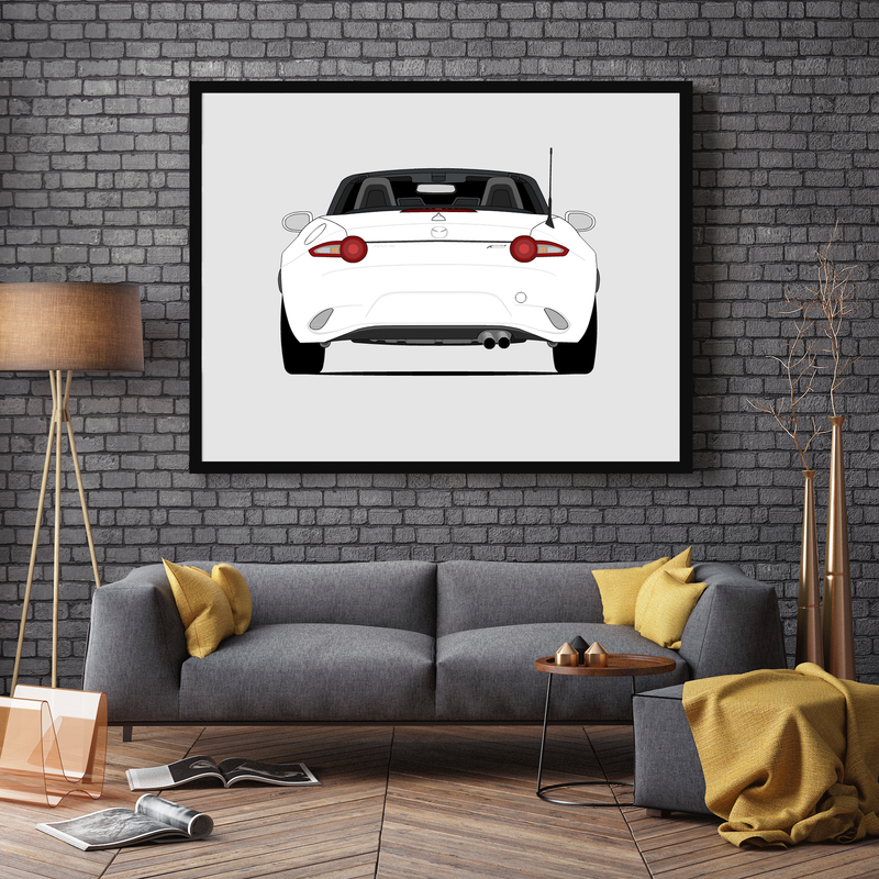 Mazda Miata MX-5 ND (2015-Present) (Rear) Poster