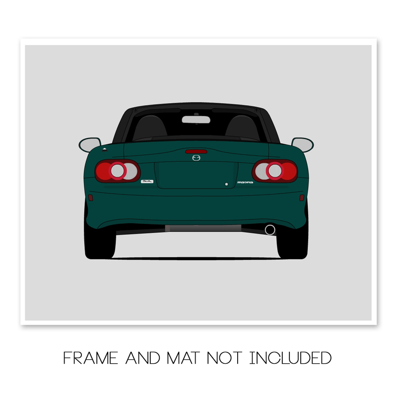 Mazda Miata MX-5 NB (1998-2005) (Rear) Poster