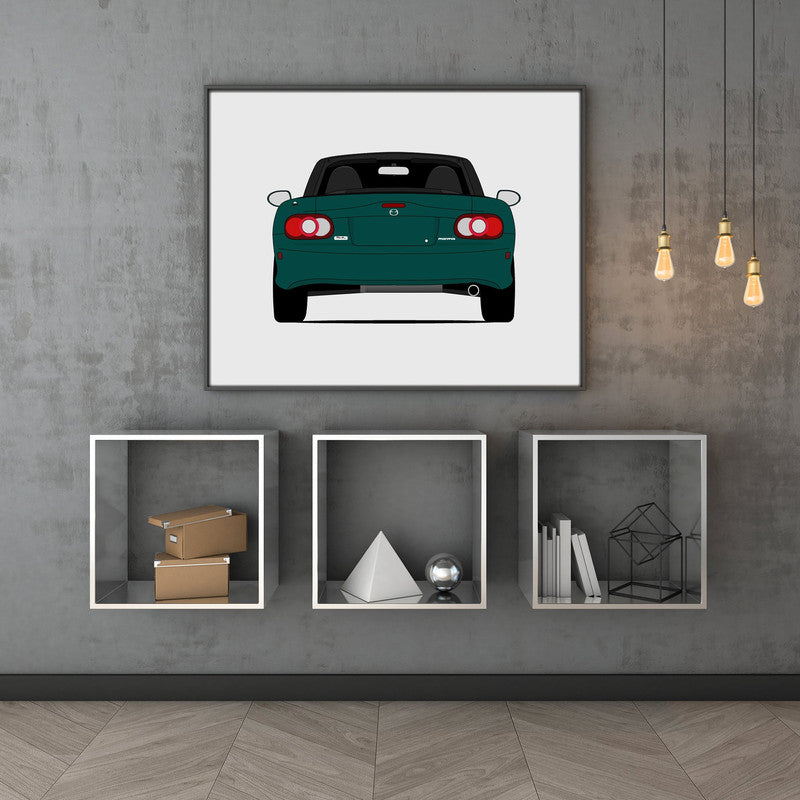 Mazda Miata MX-5 NB (1998-2005) (Rear) Poster