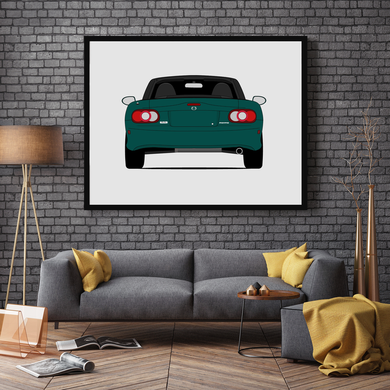 Mazda Miata MX-5 NB (1998-2005) (Rear) Poster