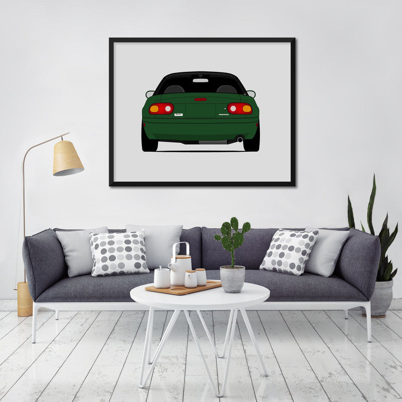 Mazda Miata MX-5 NA (1989-1997) (Rear) Poster