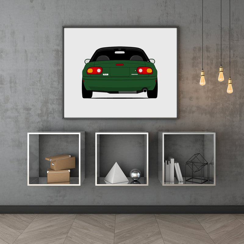 Mazda Miata MX-5 NA (1989-1997) (Rear) Poster
