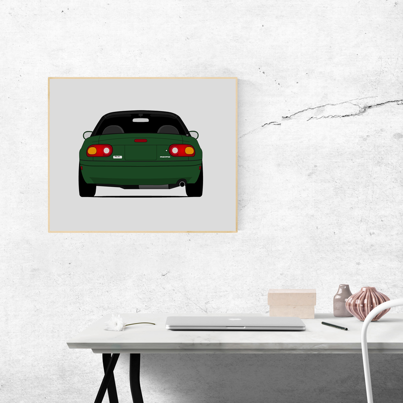 Mazda Miata MX-5 NA (1989-1997) (Rear) Poster