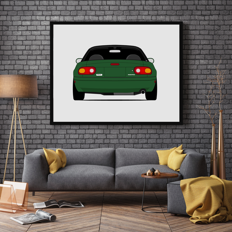 Mazda Miata MX-5 NA (1989-1997) (Rear) Poster