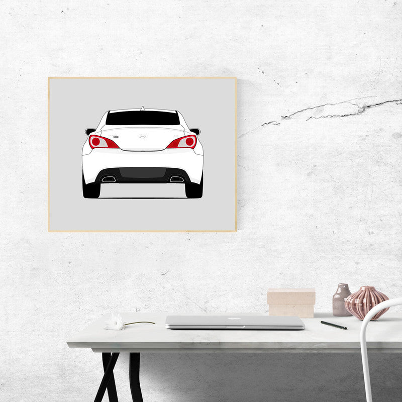 Hyundai Genesis Coupe (2009-2012) (Rear) Poster