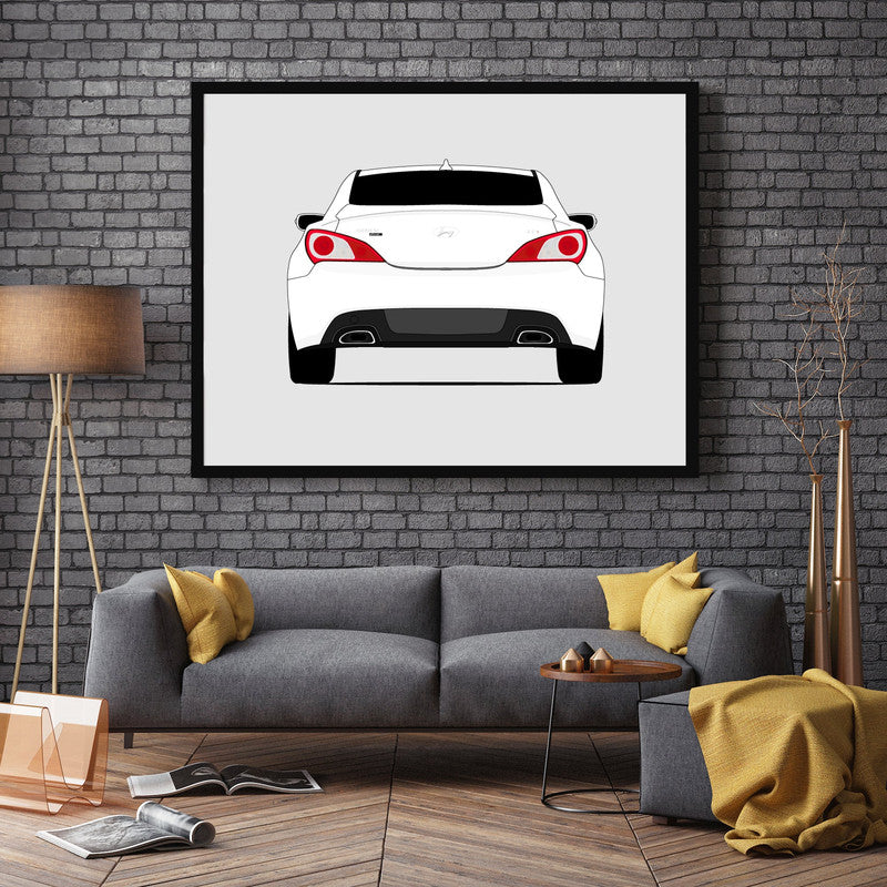 Hyundai Genesis Coupe (2009-2012) (Rear) Poster