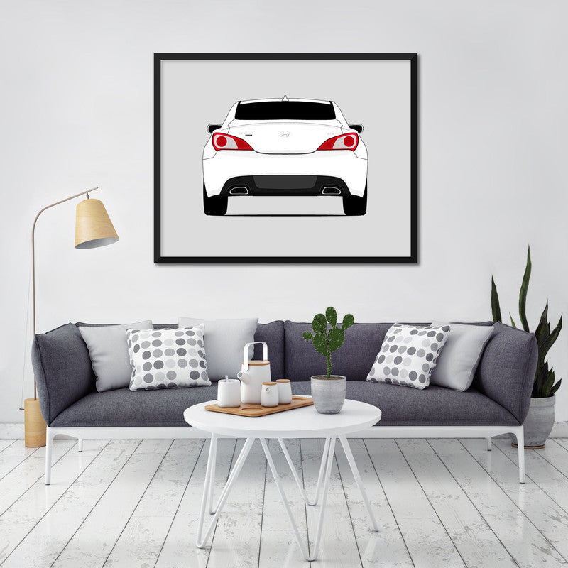 Hyundai Genesis Coupe (2009-2012) (Rear) Poster