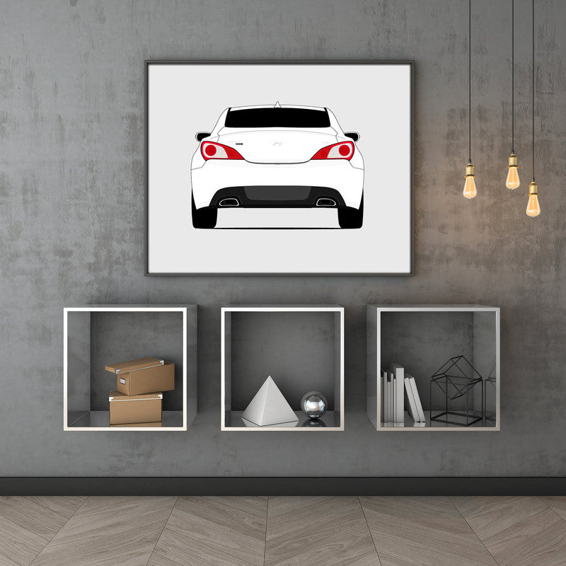 Hyundai Genesis Coupe (2009-2012) (Rear) Poster