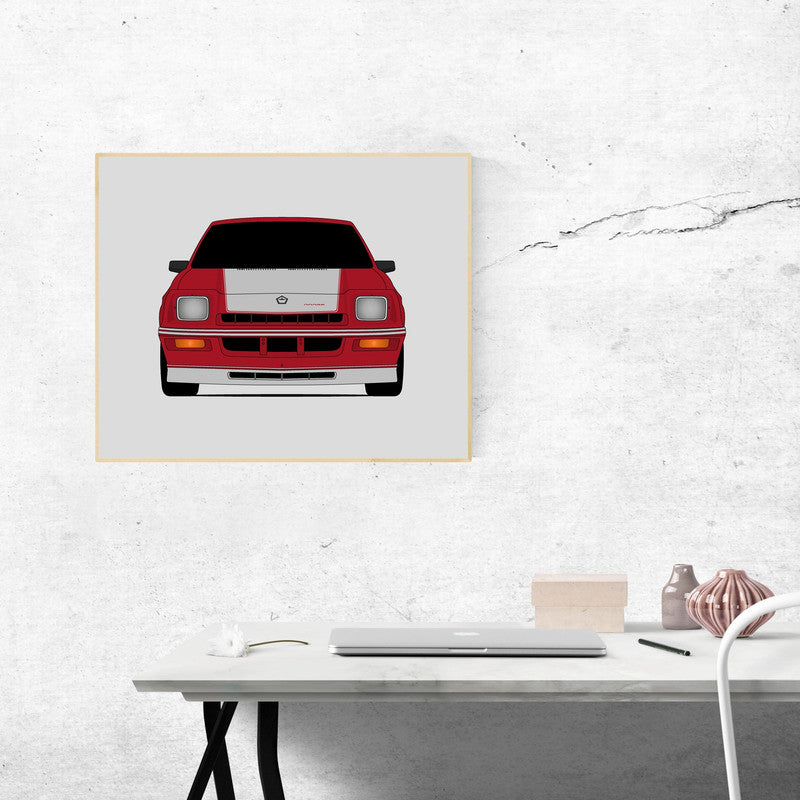 Dodge Charger Shelby (1982-1987) Gen 5 Poster