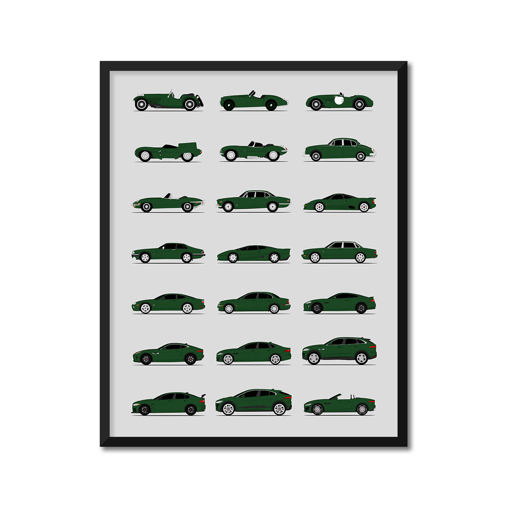 Jaguar Generations (Side Profile)