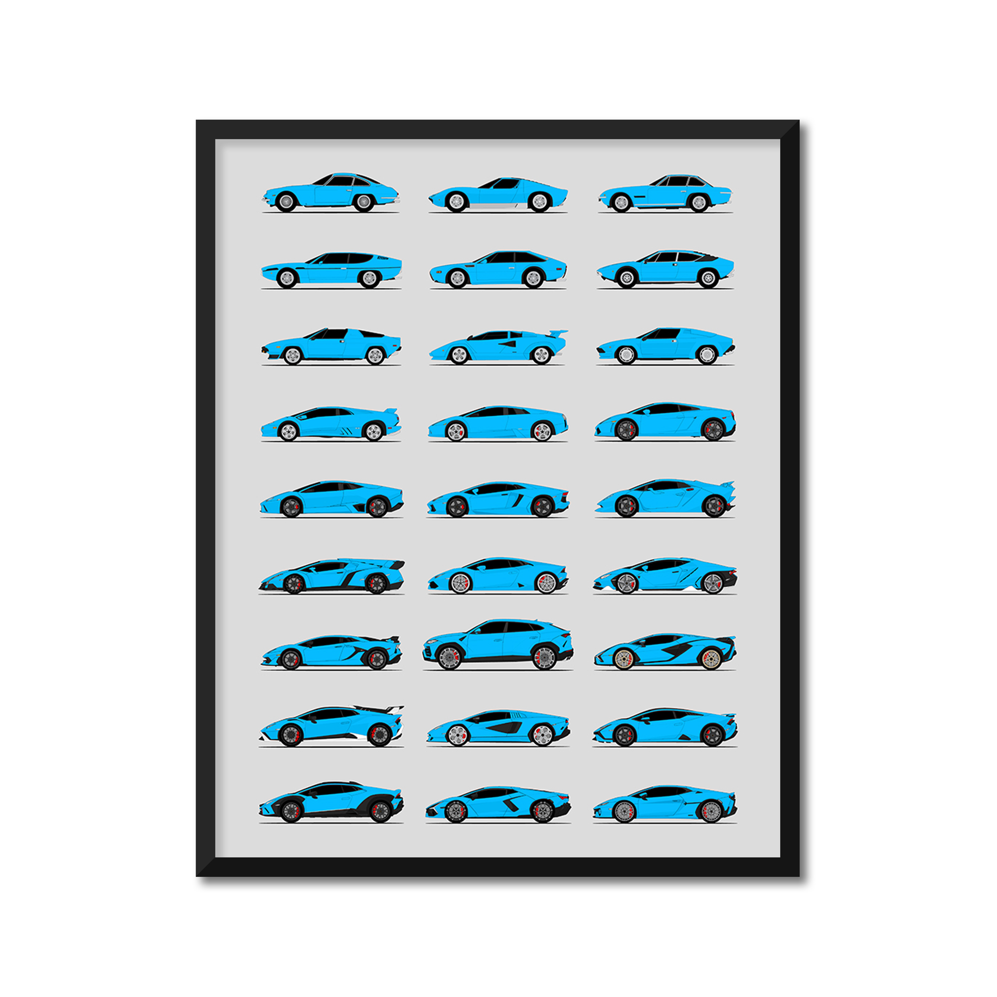 Lamborghini Generations (Side Profile)