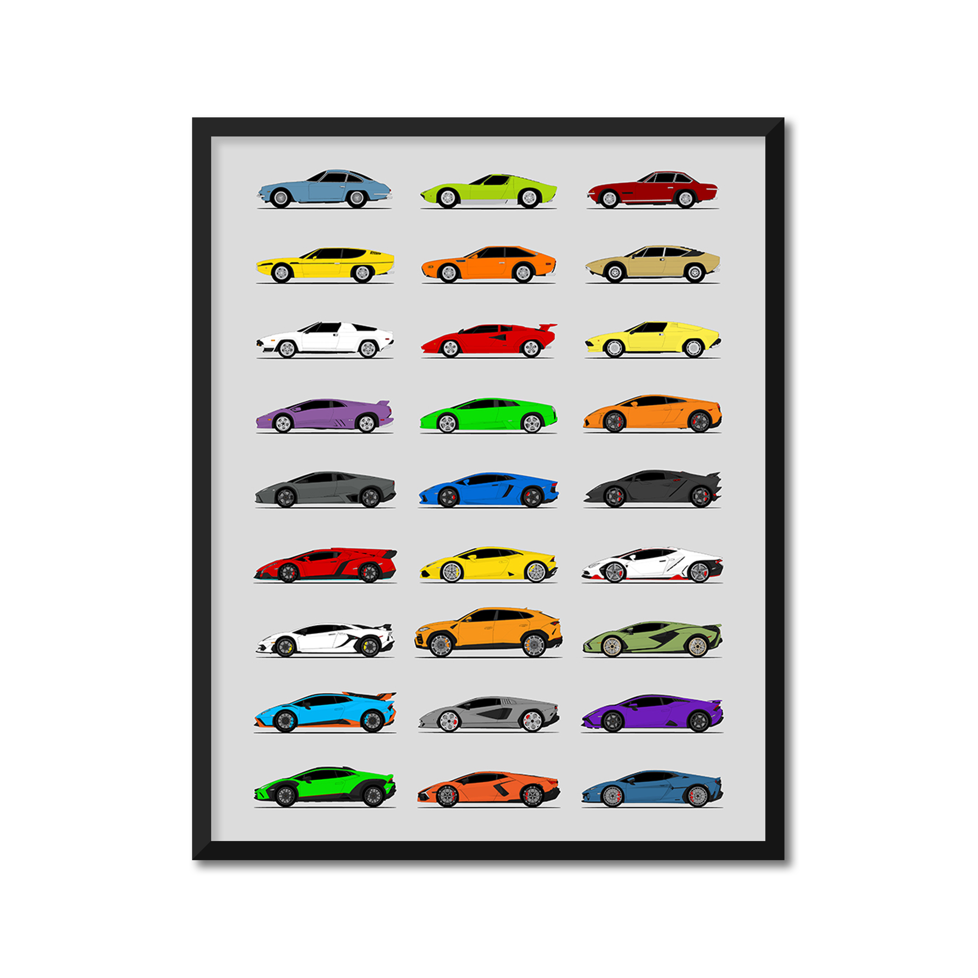 Lamborghini Generations (Side Profile)