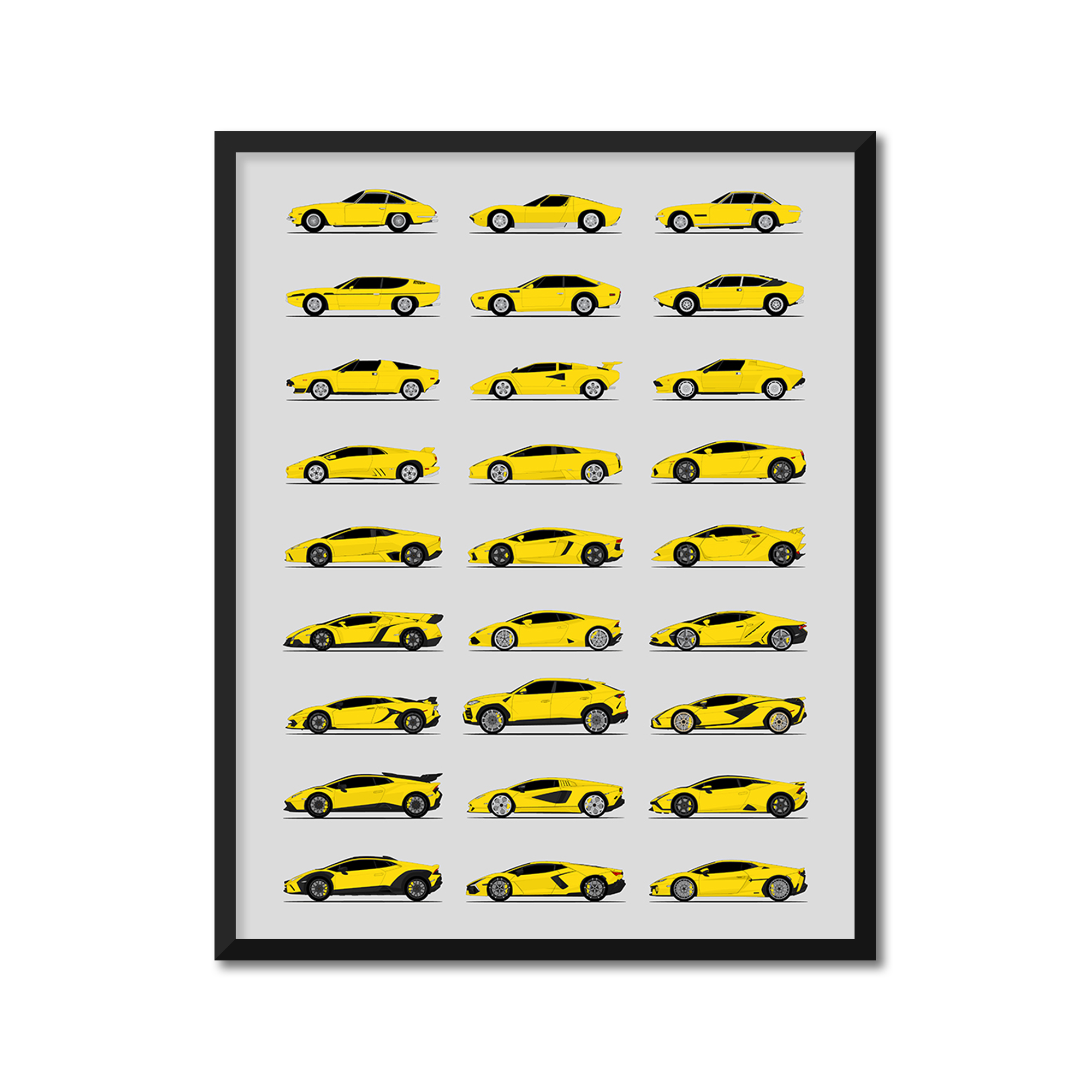 Lamborghini Generations (Side Profile)