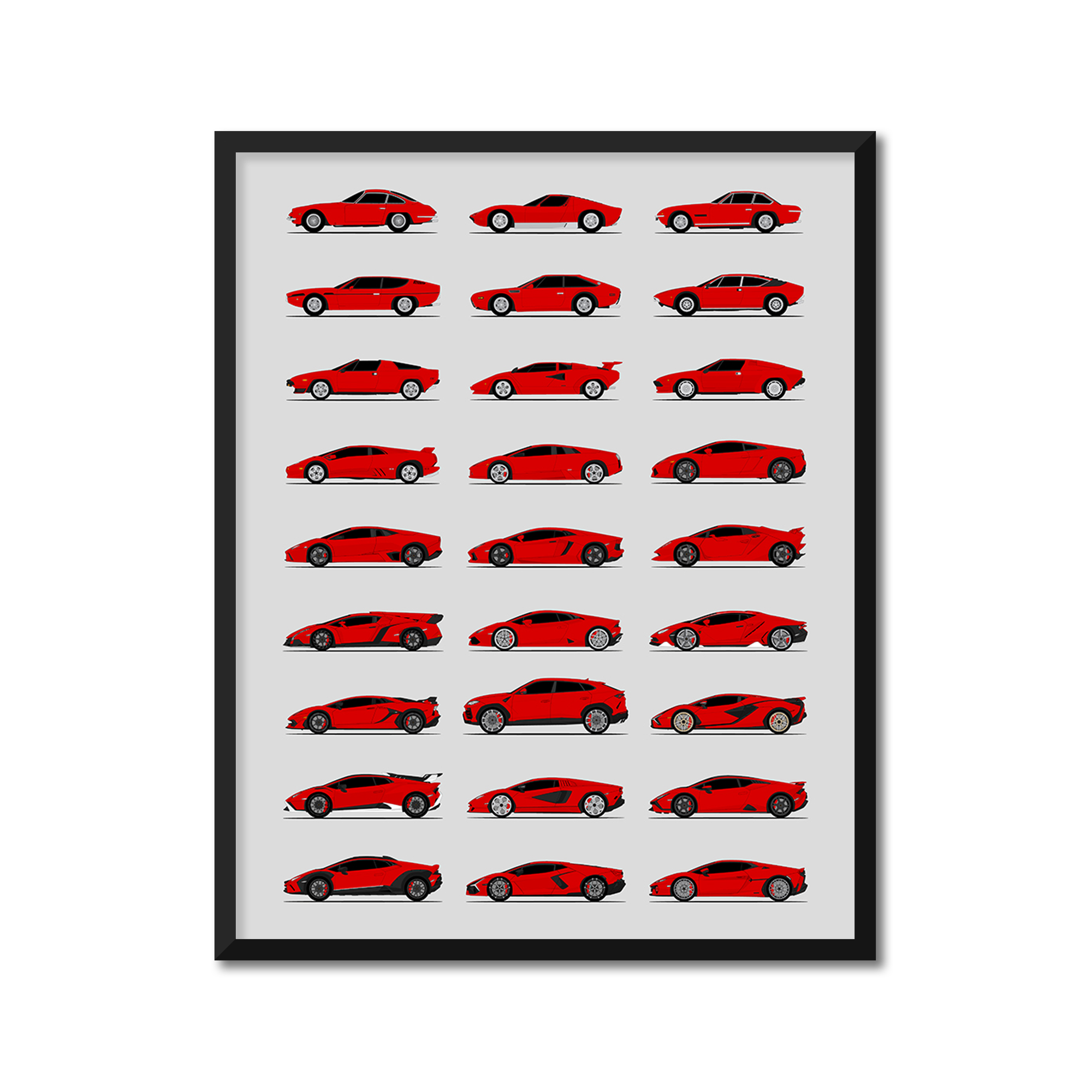 Lamborghini Generations (Side Profile)