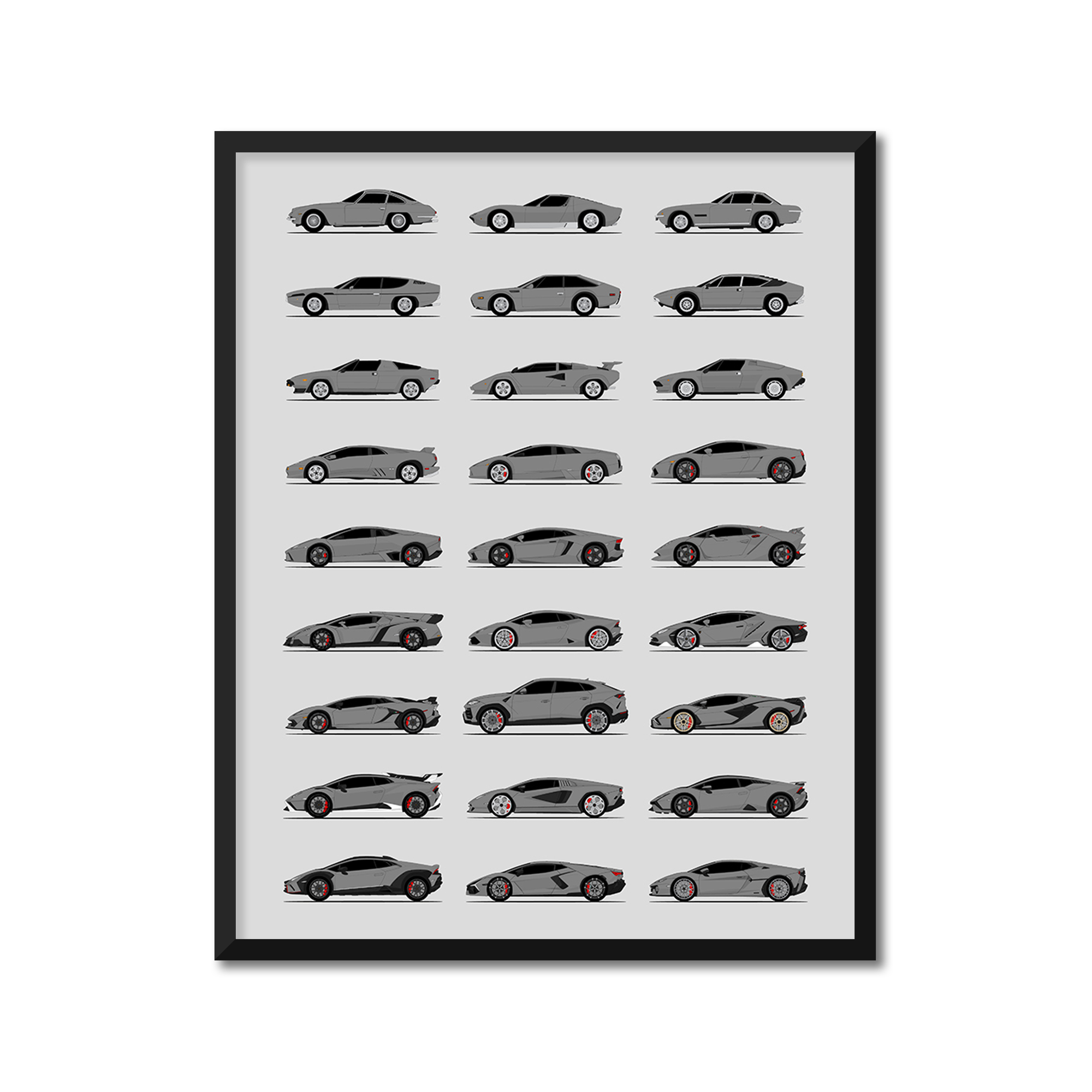 Lamborghini Generations (Side Profile)