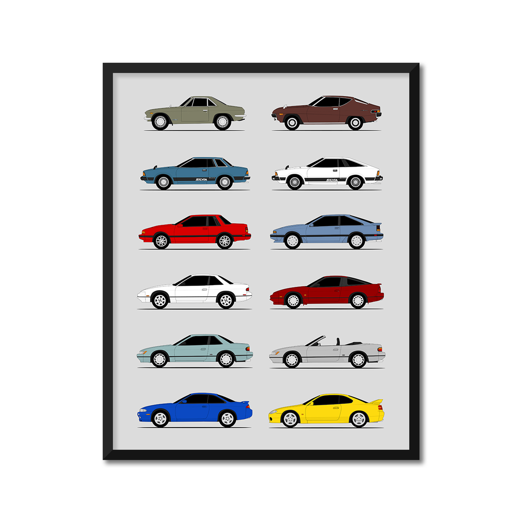 Nissan Silvia 240SX Generations (Side Profile)
