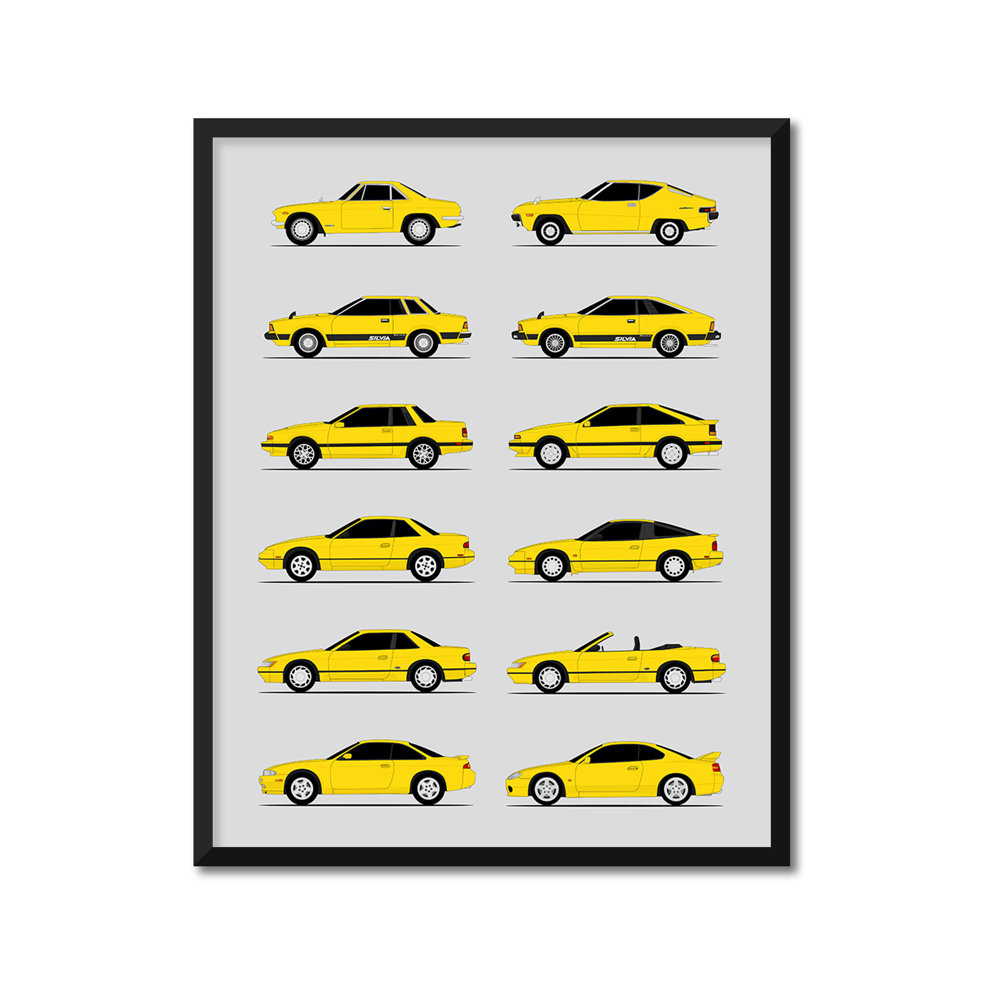 Nissan Silvia 240SX Generations (Side Profile)